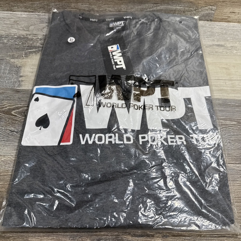 World Poker Tour Dark Gray T-Shirt Short Sleeve New With Tags - Picture 2 of 4